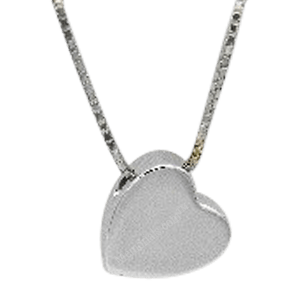 Tilting Heart Cremation Pendant